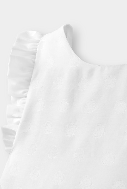 Robe chic blanche fille 2
