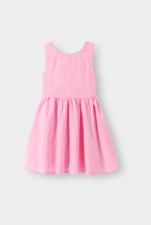Kleid rosa bestickt Mädchen 1