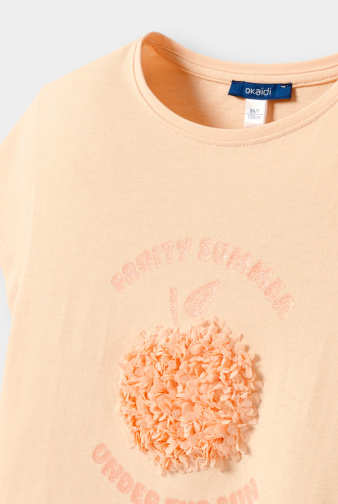 T-shirt pêche à message fille