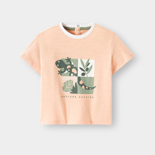T-shirt Imprimé Orange Bébé Garçon - Orange Géranium - 18M - OBAIBI