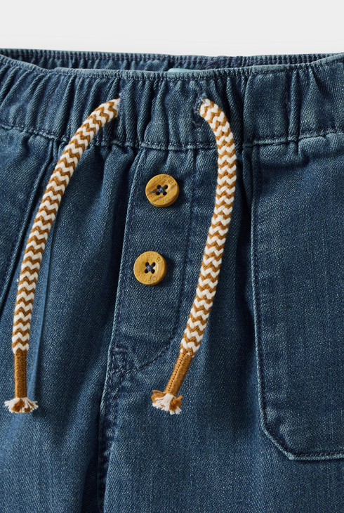 Hose Chambray blau Kleinkind Junge 2