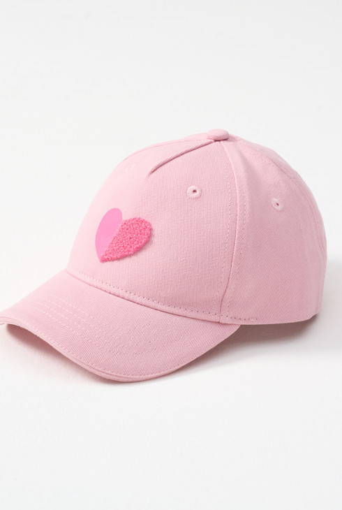 Roza kapa v obliki srca za deklice 1