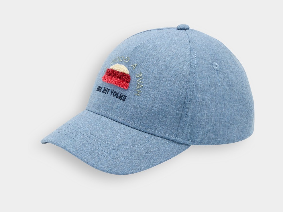 Casquette en denim bleue garçon 1