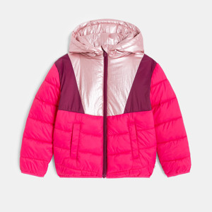 Steppjacke in Rosa mit Kapuze für Mädchen