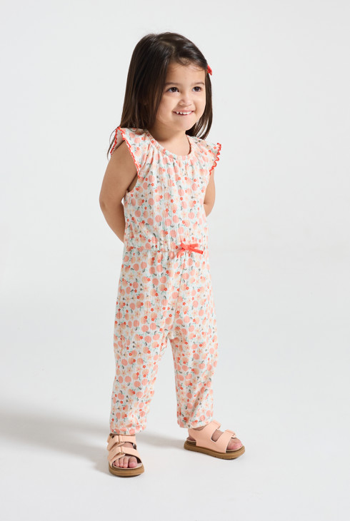 Overall modisch Früchte orange Kleinkind Mädchen 1