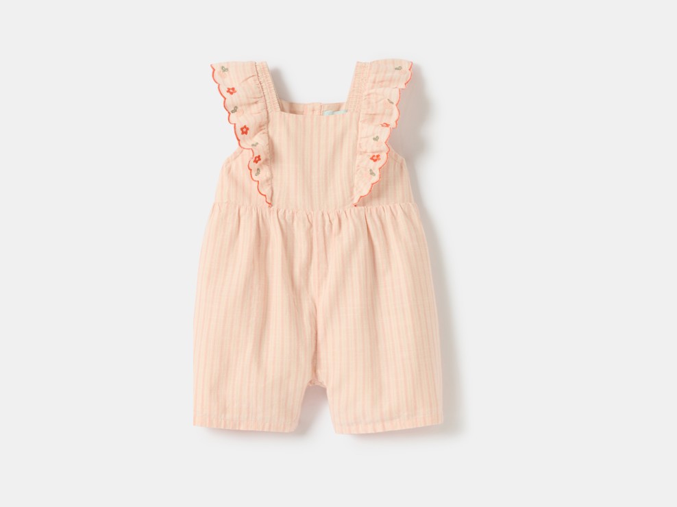 Overall gestreift rosa Kleinkind Mädchen 2