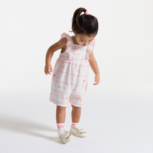 Combinaison Beige À Rayure Bébé Fille - Imprimé Beige - 23M - OBAIBI