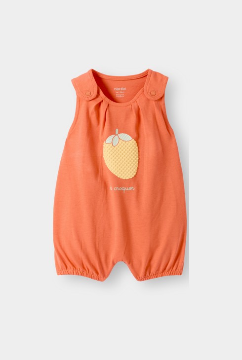 Granota curta fruita taronja bebè nena 1