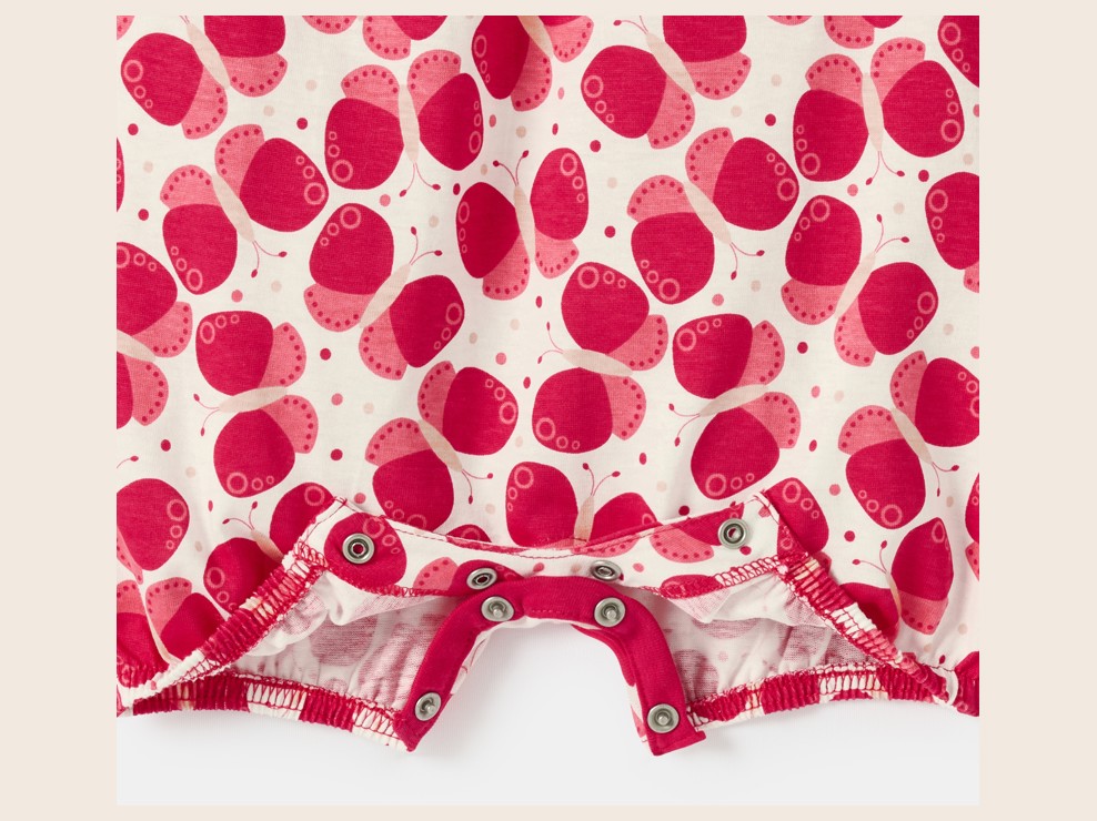 Overall rosa mit Schmetterlingsprint 2