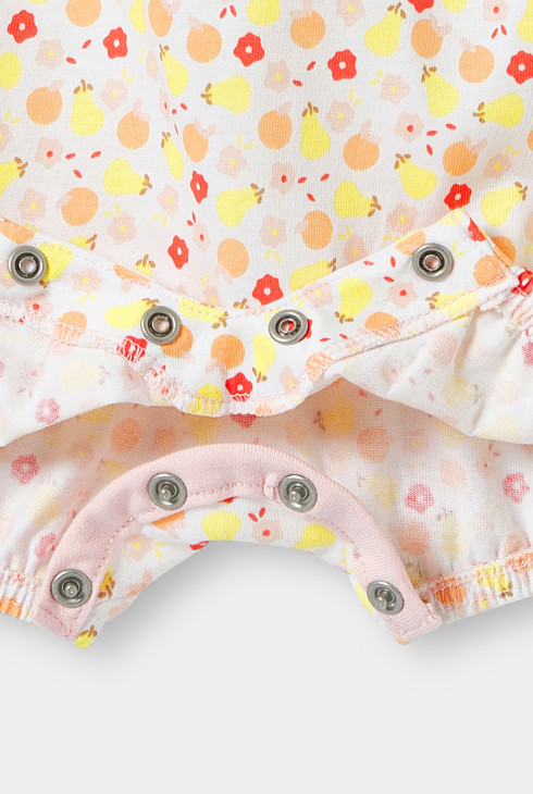 Pelele bebé niña con estampado floral 2