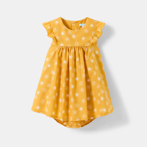 Robe Soleil Jaune Bébé Fille - Imprimé Jaune - 3M - OBAIBI