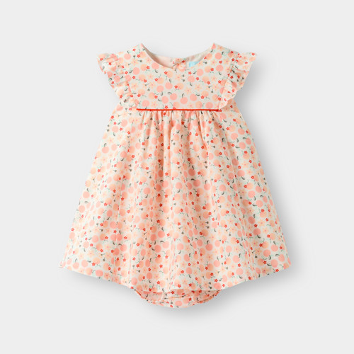 Robe Ample Fruits Orange Bébé Fille - Imprimé Orange - 4A - OBAIBI