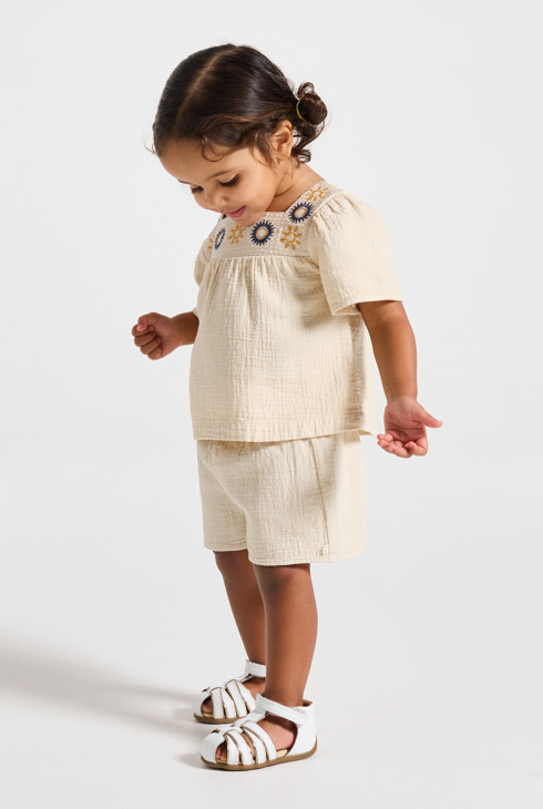 Ensemble beige bébé fille 1