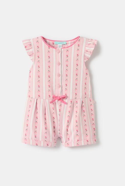 Roze bloemenbroekje voor babymeisjes 2