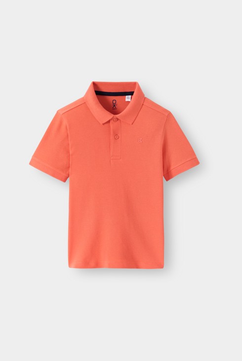Polo manches courtes orange garçon 2