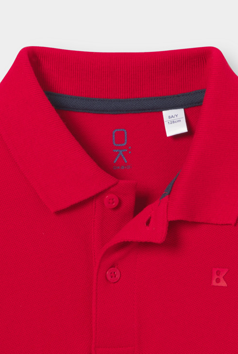Polo rouge garçon 2