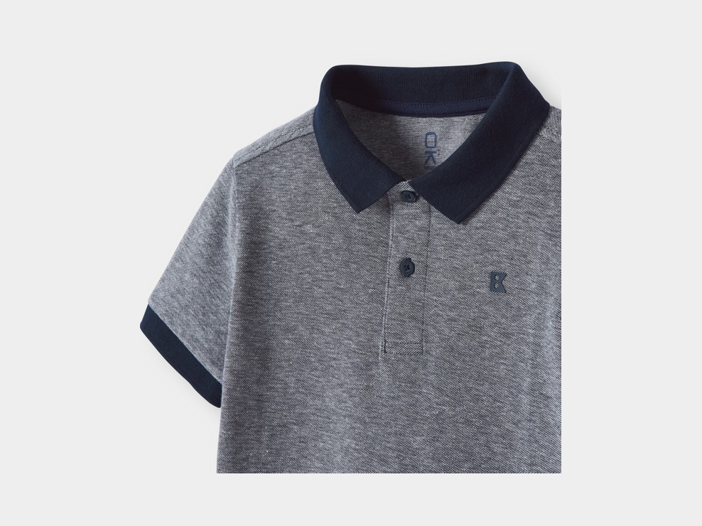 Polo blu cardo da bambino 2