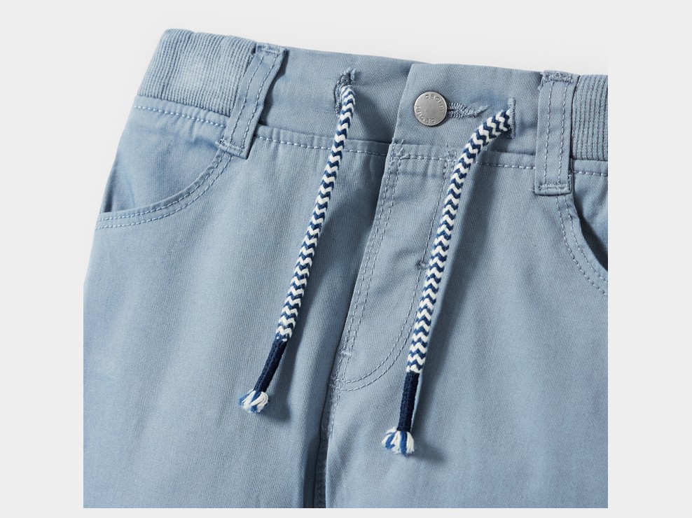 Pantalon regular bleu bébé garçon 2