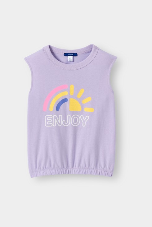 Ärmelloses Tanktop lila Mädchen 2