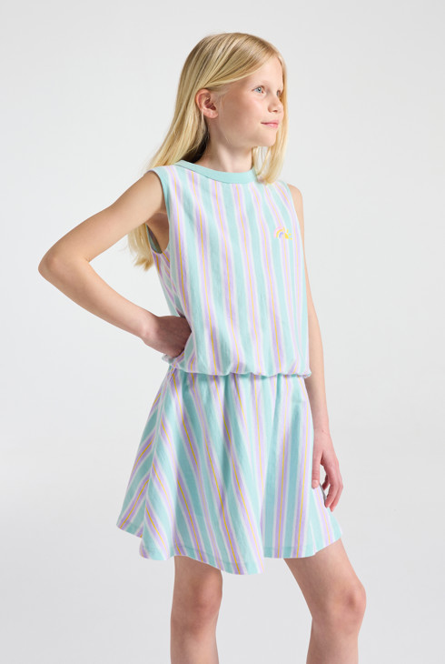 Tanktop mit blauen Streifen Mädchen 1