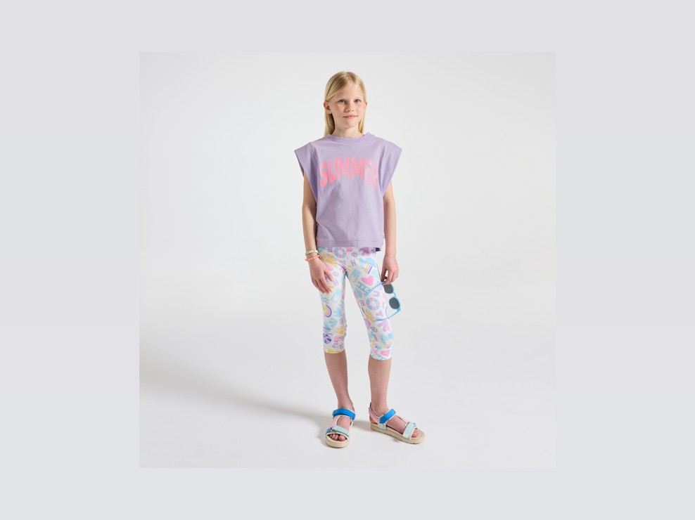 Lila SUMMER-T-Shirt für Mädchen 1