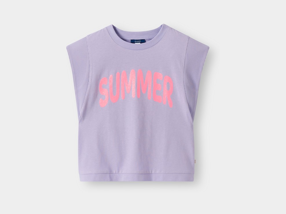 Lila SUMMER-T-Shirt für Mädchen 2