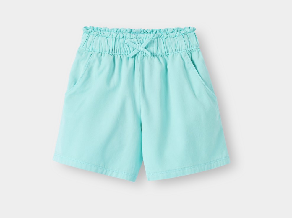 Short fluide bleu turquoise fille 2