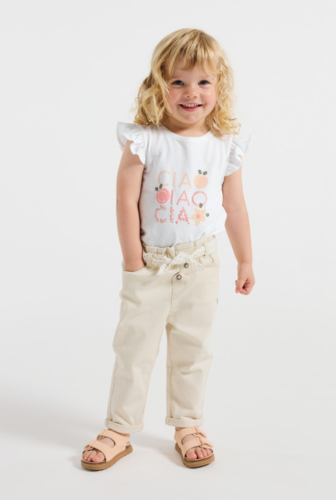 weißes T-Shirt mit Fruchtmotiv für Babys 1