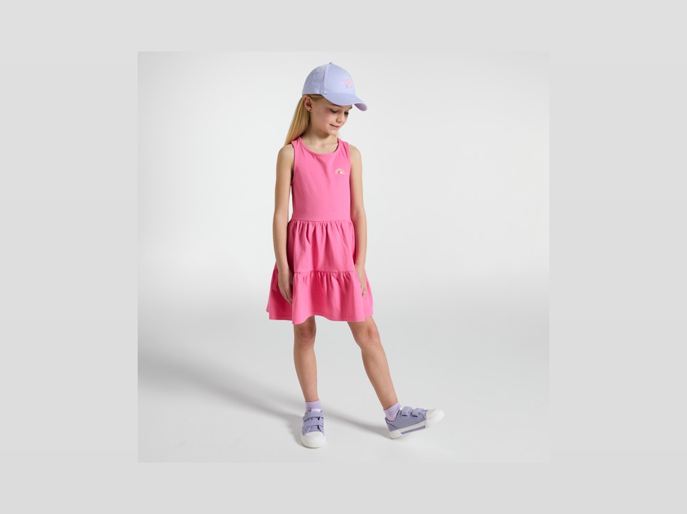 Ärmelloses rosa Kleid für Mädchen 1