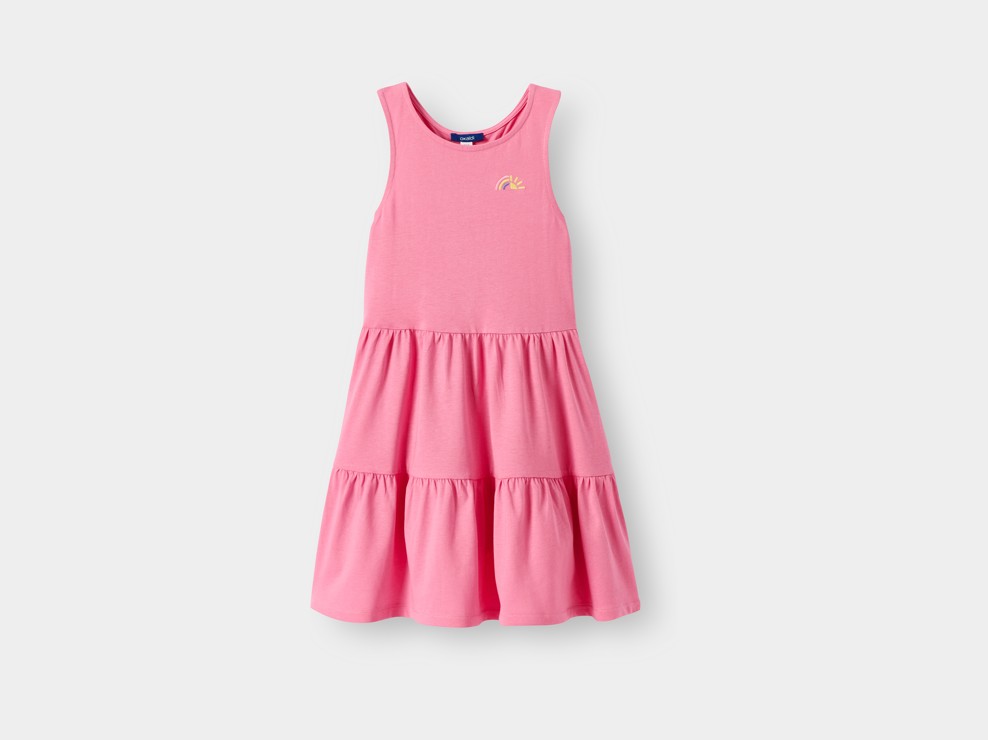 Ärmelloses rosa Kleid für Mädchen 2