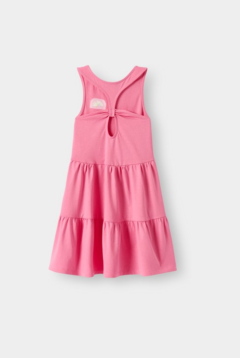 Robe rose sans manches fille