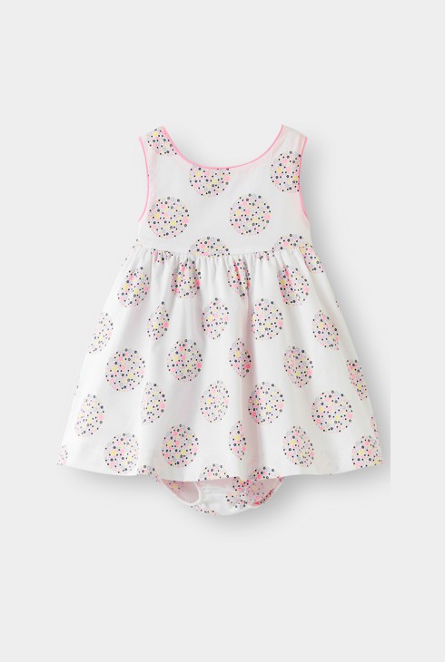 Witte jurk met bloemmotief voor babymeisjes 2