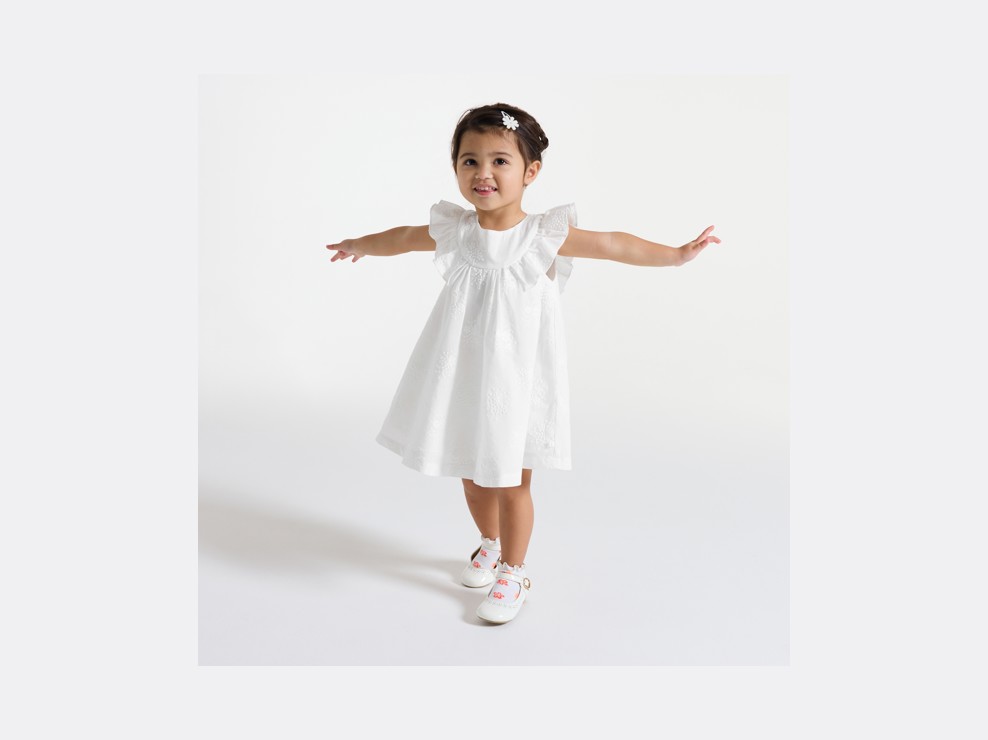 Kleid weiß Kleinkind Mädchen 1