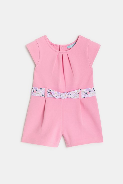 Roze kort pakje van katoen voor babymeisjes 1