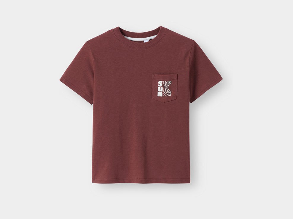 Bruin T-shirt met jongensprint 2