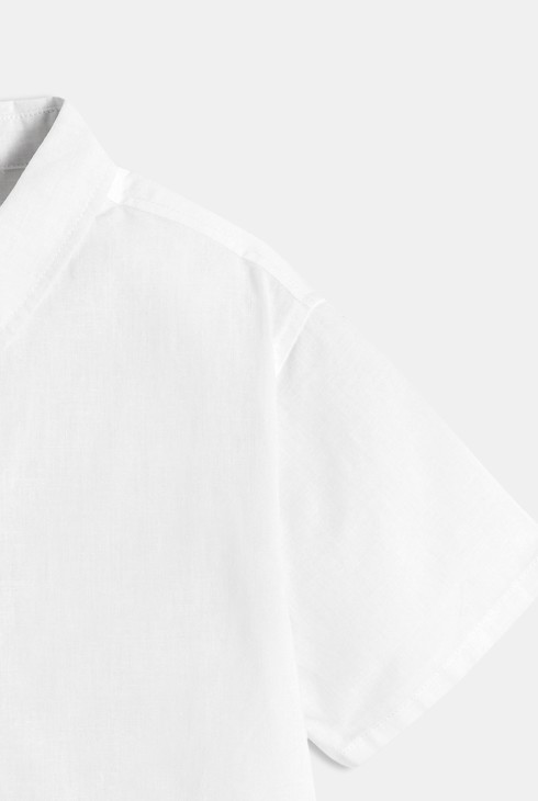 Chemise blanche manches courtes Garçon 2