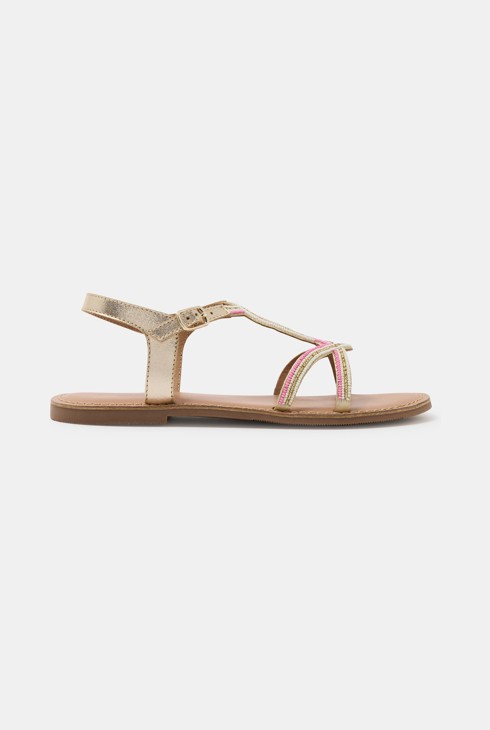 Goldene Sandalen für Mädchen 1