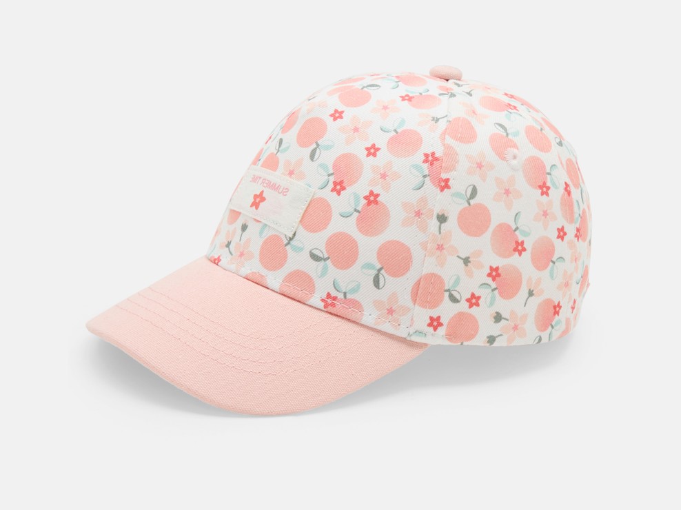 Casquette abricot bébé fille 2