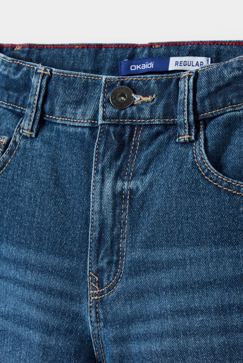 Stoneblauwe spijkerbermuda voor jongens 2