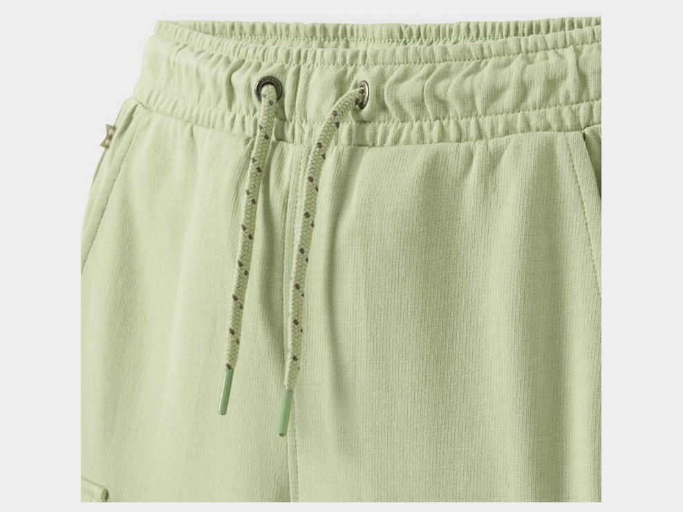 Bermuda cargo molleton vert garçon 2