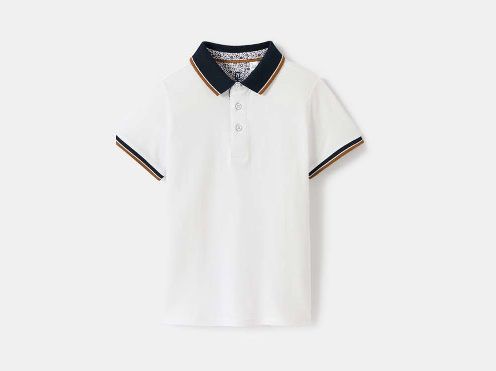 Poloshirt weiß Jungen 1