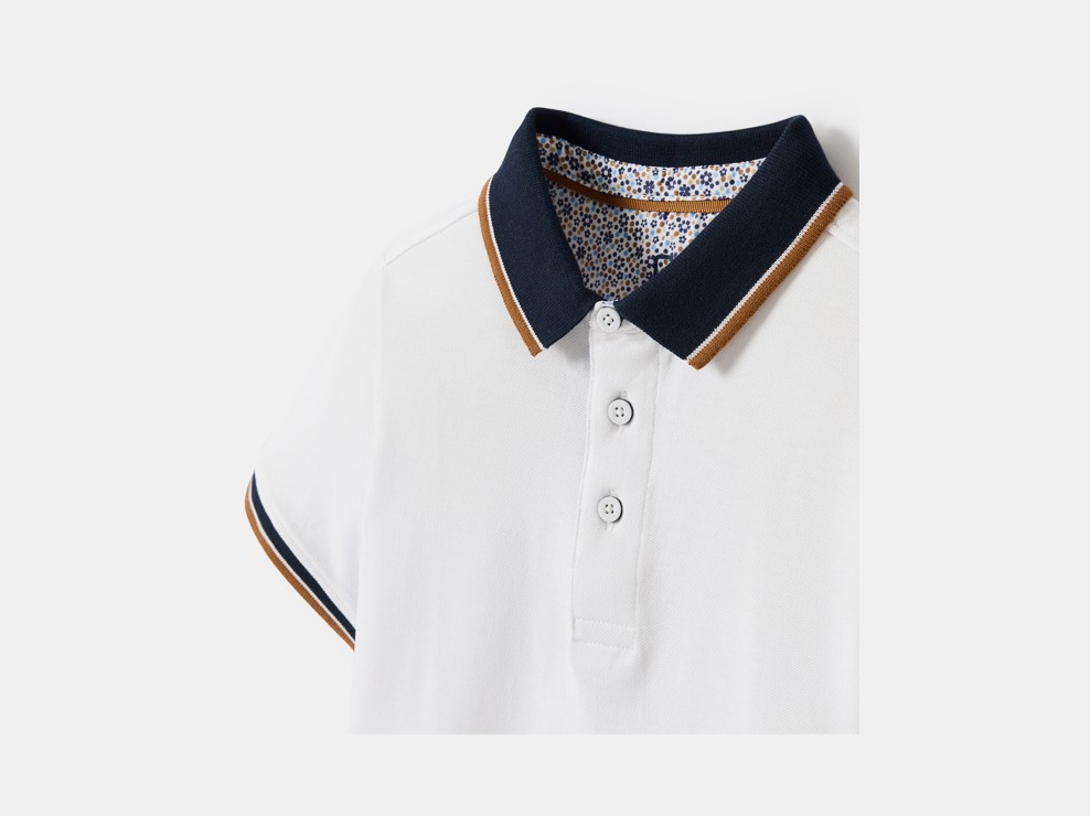 Poloshirt weiß Jungen 2