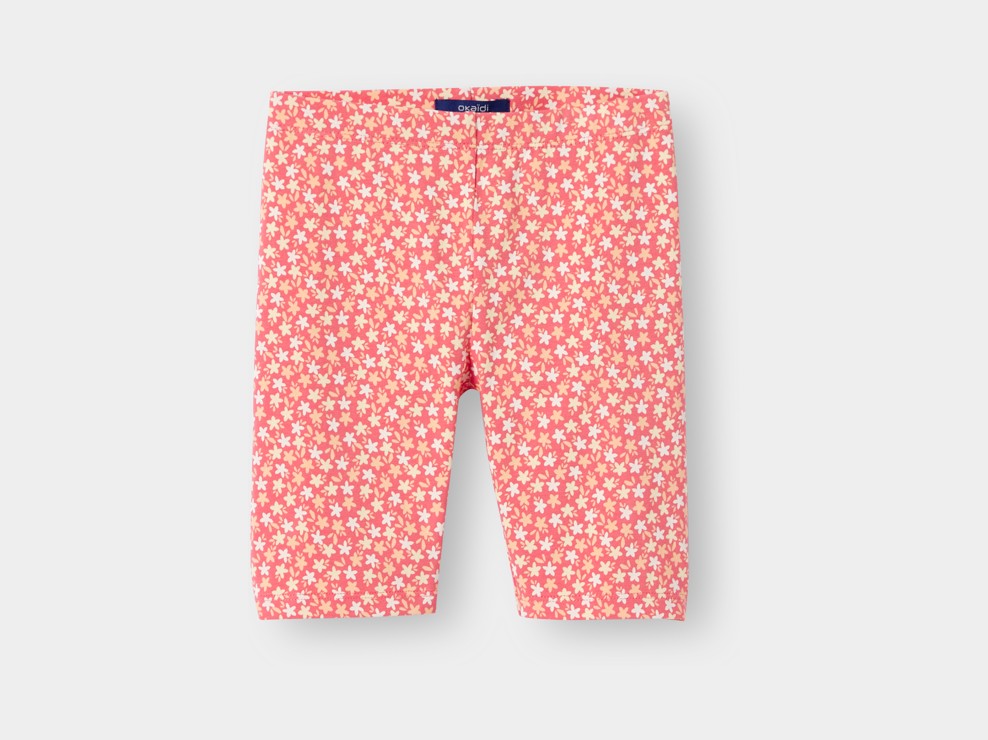 Cycliste imprimé rose fille 1