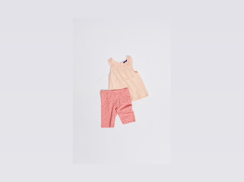 Cycliste imprimé rose fille 2