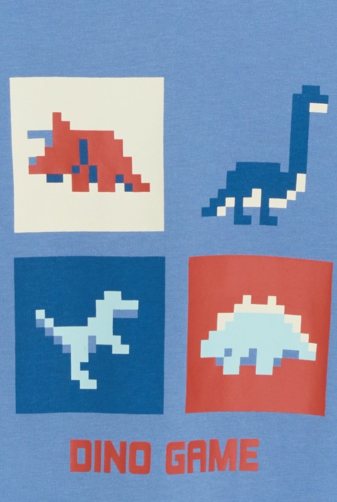 Plava sportska majica s motivom za dječake 2