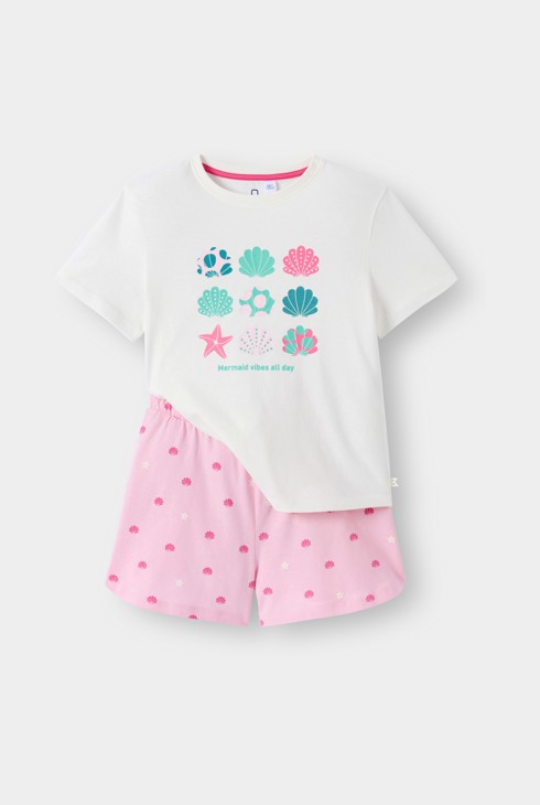 Ensemble de pyjama rose fille 1