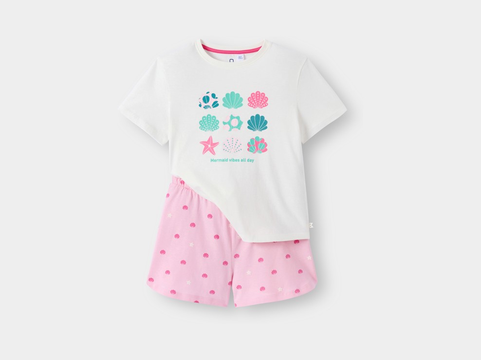 Ensemble de pyjama rose fille 1