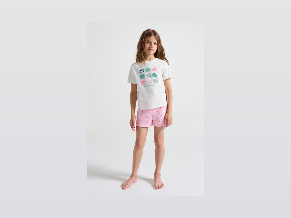 Ensemble de pyjama rose fille 1