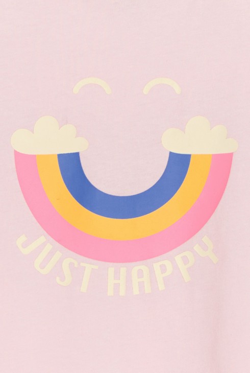 Ružičasta majica s motivom duge za djevojčice 2