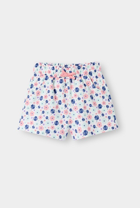 Shorts rosa geblümt Kleinkind Mädchen 1